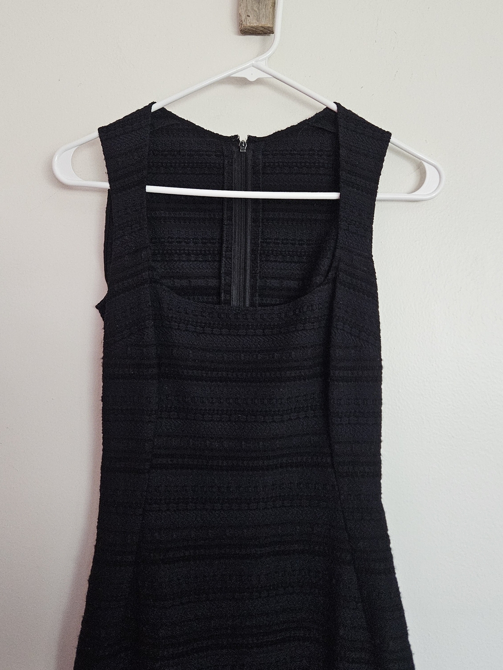 Vintage Dolce & Gabbana Authentic Black Square-Neck Midi Bodycon Dress Size 40 - Picture 4 of 7